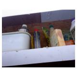 Top Shelf Miscellaneous  Yard & Garden Supplies (West Wall) -- Gar