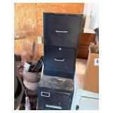 Two (2) Drawer File Cabinets x2 (file cabinets only) -- Gar