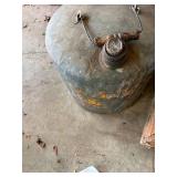 Antique Metal Gas Can -- Gar
