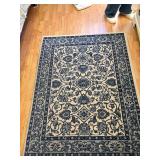 Blue Printed Area Rug 62" x 47"--SBRM