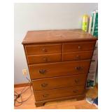 Wood 4 Drawer Chest of Drawers 30" x 17" x 41"--SBRM
