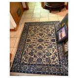 Blue Print Area Rug 63" x 48"--DR