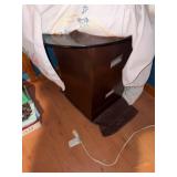 Two (2) Drawer Filing Cabinet w/ Glass Top--NBRM