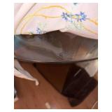 Two (2) Drawer Filing Cabinet w/ Glass Top--NBRM