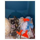 Embroidered Round Table Cloth, Lamp, Hanging Lamp, Brief Case & Miscellaneous--NBRM