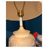 Embroidered Round Table Cloth, Lamp, Hanging Lamp, Brief Case & Miscellaneous--NBRM