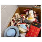 Box of Miscellaneous Ceramics & Collectible Picture--BTH