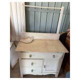 Antique Wood Wash Stand 32" x 18" x 51"--BP