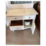 Antique Wood Wash Stand 32" x 18" x 51"--BP