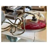 War Era Glass Pyrex Electric Red Iron--BP