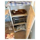 Wood Cabinet w/ Kitchen Ware, Electric Oven, Baking Dish & More--BP