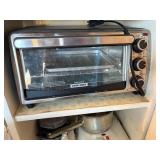 Wood Cabinet w/ Kitchen Ware, Electric Oven, Baking Dish & More--BP