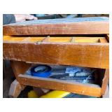Wood Storage Step Stool--Shed