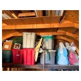 Loft of Holiday Decoration Contents in Barn/Shed