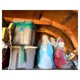 Loft of Holiday Decoration Contents in Barn/Shed