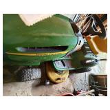 John Deere 100 Series Lawn Tractor 5-Speed 19.5 HP (598 Hrs. Runs yet smokes)-Shed