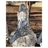 Bird Bath & Statue--Lawn