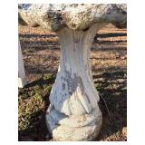 Bird Bath & Statue--Lawn