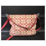 Authentic Coach Signature Canvas Crossbody Bag Coral/Cream No M1394-30902M