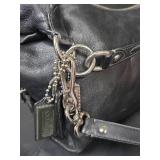 Authentic Coach Black Leather Hobo Handbag No. H1182-14304