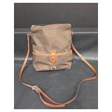 Authentic Dooney & Bourke Brown Nylon Crossbody Bag No. K9965718