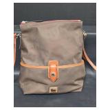 Authentic Dooney & Bourke Brown Nylon Crossbody Bag No. K9965718