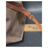 Authentic Dooney & Bourke Brown Nylon Crossbody Bag No. K9965718