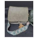 Jen & Co Handbag with Interchangeable Straps and Pom Pom London Handbag