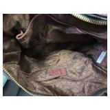 Fossil Leather Handbag and Fossil Canvas Crossbody Bag
