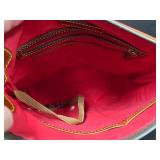 Authentic Dooney & Bourke Coral Canvas Crossbody Bag No. J13246238