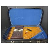 Silvertone Autoharp by Oscar Schmidt with Case and Accessories