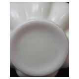 Fenton Silver Crest Melon Pitcher: Pink with White Overlay, Ruffled Glass Pitcher