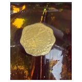 1976 Westmoreland Cranberry Glass Basket with Hand-Painted Roses