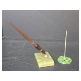 Sheaffer Lifetime Fountain Pen Set with Jade Stand, Green Mt & Co Fountain Pen, and Receipt Stand