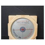 Rounkles Radio Service Advertising Thermometer in Bakelite Frame