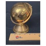MCM Brass World Globe Cigarette Holder Desk Accessory