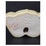 Vintage Japan Ceramic Terrier Ashtray and Cigarette Stand