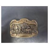 Cimarron Co-op and 1987 Gray County Kansas Centennial Belt Buckle