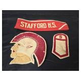 Stafford High School Cap and Mascot Patches