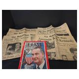 1963 JFK Assassination Hutchinson News Newspapers