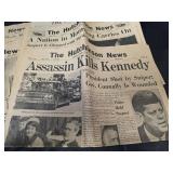 1963 JFK Assassination Hutchinson News Newspapers