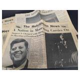 1963 JFK Assassination Hutchinson News Newspapers