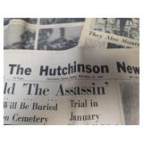 1963 JFK Assassination Hutchinson News Newspapers