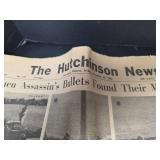 1963 JFK Assassination Hutchinson News Newspapers