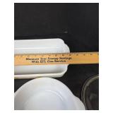 Fire King Wheat Pattern Casserole Set and Pyrex Refrigerator Dish