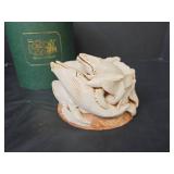 Harmony Kingdom Royal Watch \"Big Blue\" 1997 RW97WH Whale Pod Box Figurine with Original Box and Paper Insert