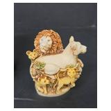 Harmony Kingdom \"Behold The King\" RW98LI Lion Family Box Figurine with Original Box and Paper Insert