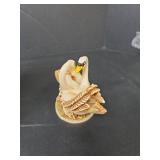 Harmony Kingdom \"Pillow Talk\" TJSER97 Swan Box Figurine Made in England