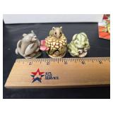 Harmony Kingdom Millennium Club Kit Figurines 2000 \"Field Day\", \"Lovers Leap\", and \"Merry Go Round\"