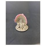 Harmony Kingdom \"Gobblefest\" Turkey Figurine Box with Original Box TJEVG099